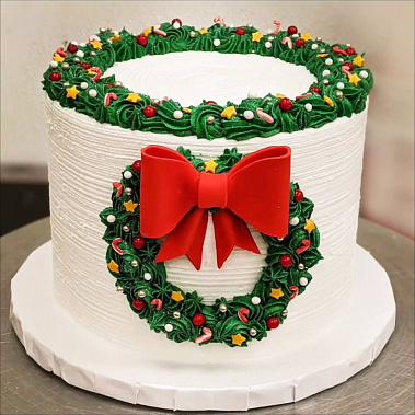 «Рождественский венок» купить - cыктывкар.сладкоежкин.рф