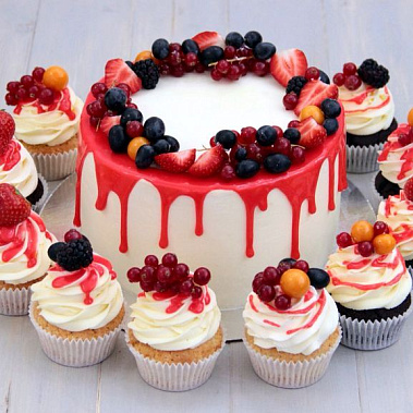 Торт глазурь и ягоды купить - cыктывкар.сладкоежкин.рф